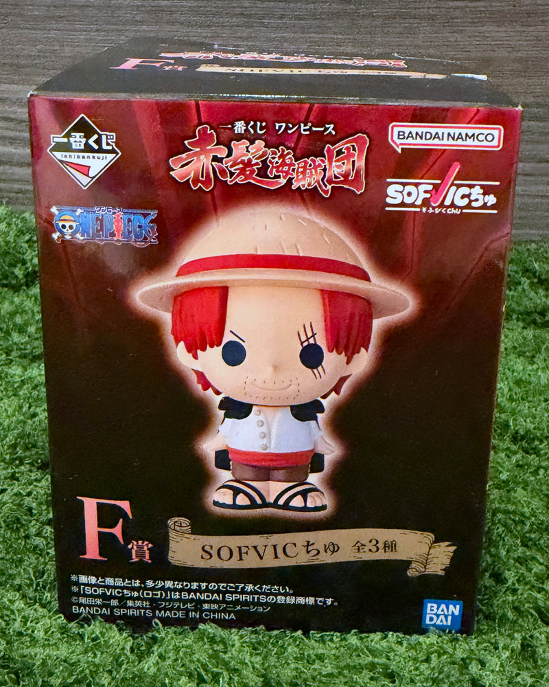 One Piece Monkey D. Luffy SOFVIC-chu Figure | Ichiban Kuji Red-Haired Pirates F Prize