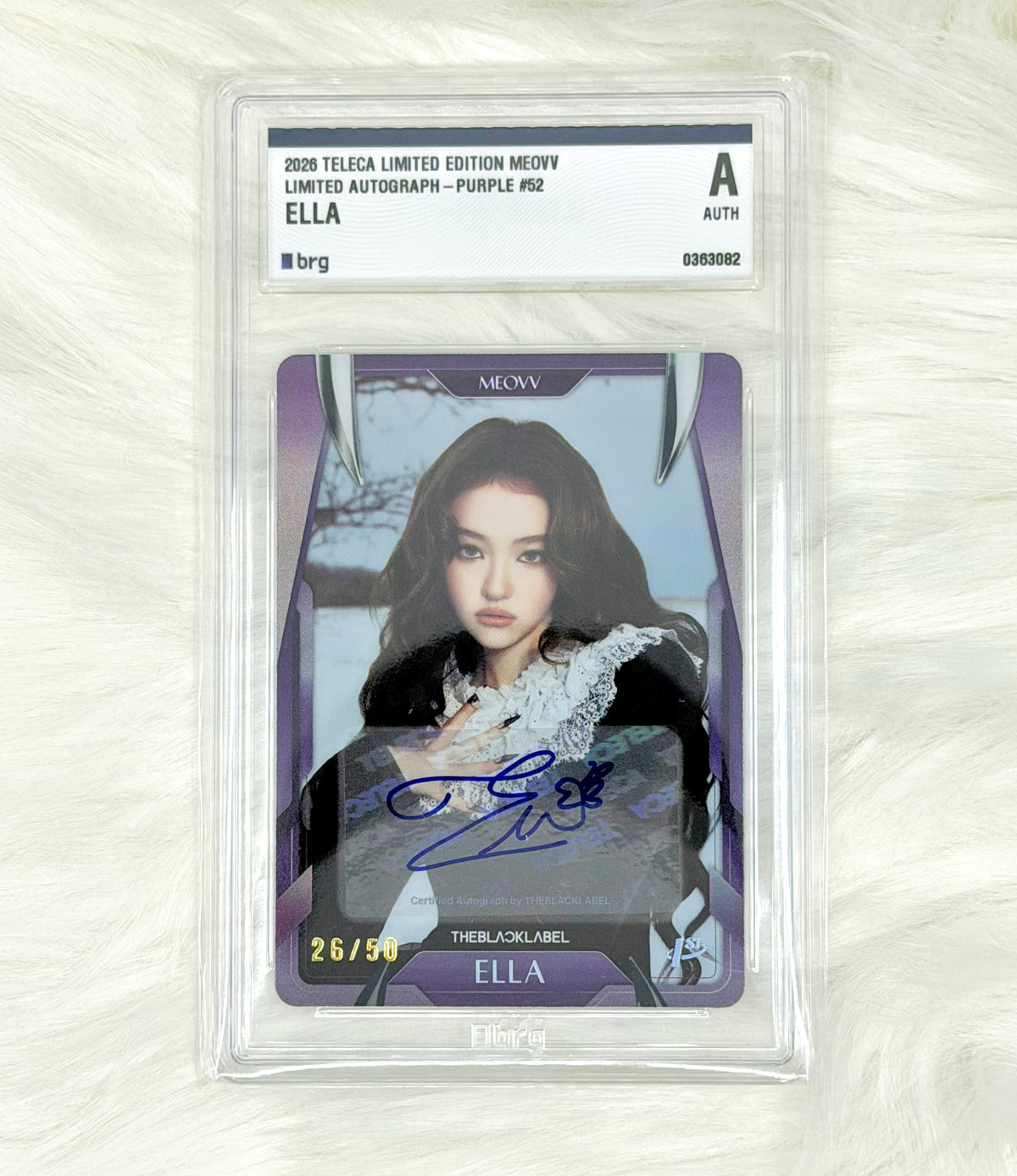 MEOVV Ella 2026 TELECA Limited Autograph Purple 26/50 | BRG AUTH