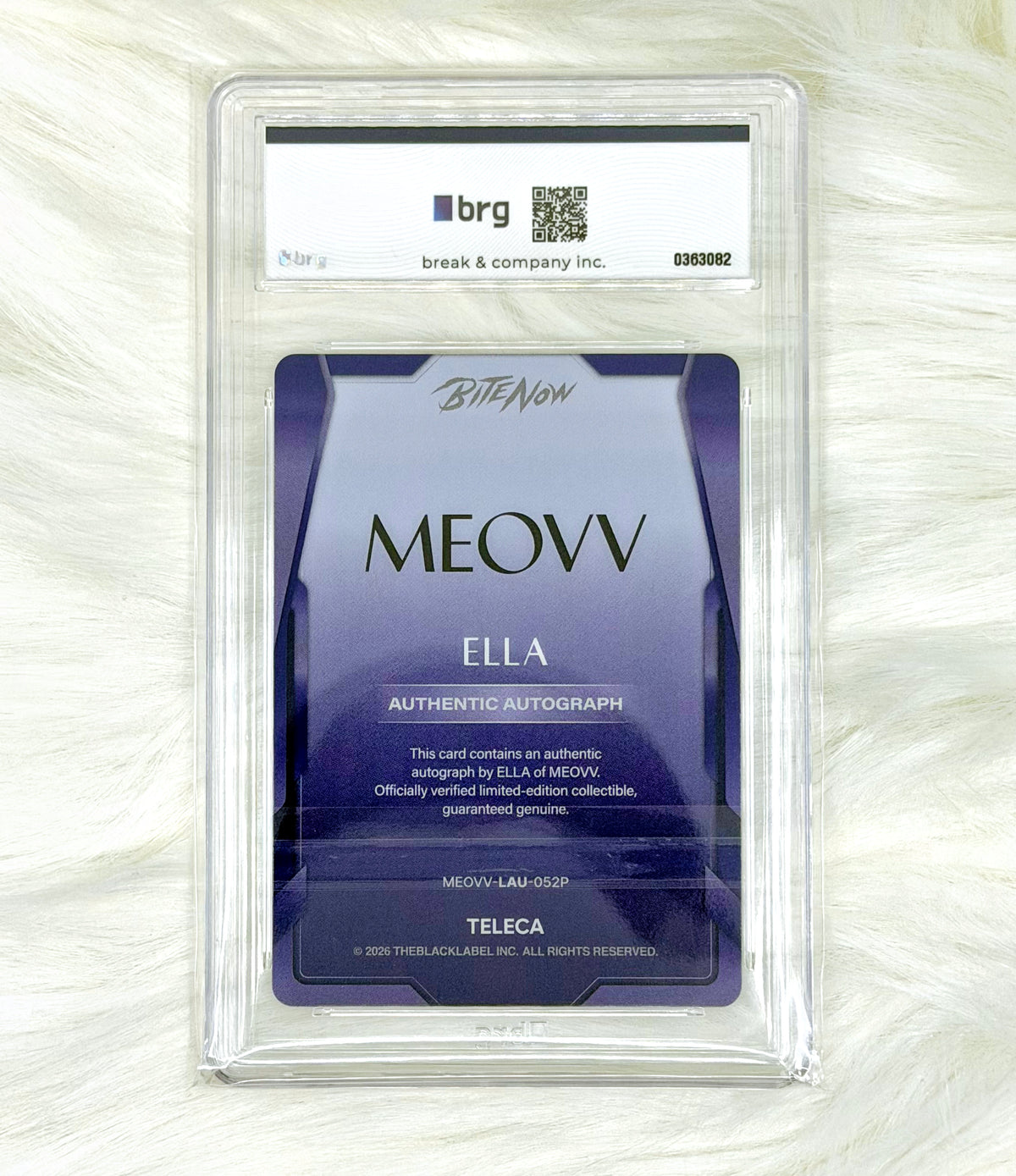 MEOVV Ella 2026 TELECA Limited Autograph Purple 26/50 | BRG AUTH