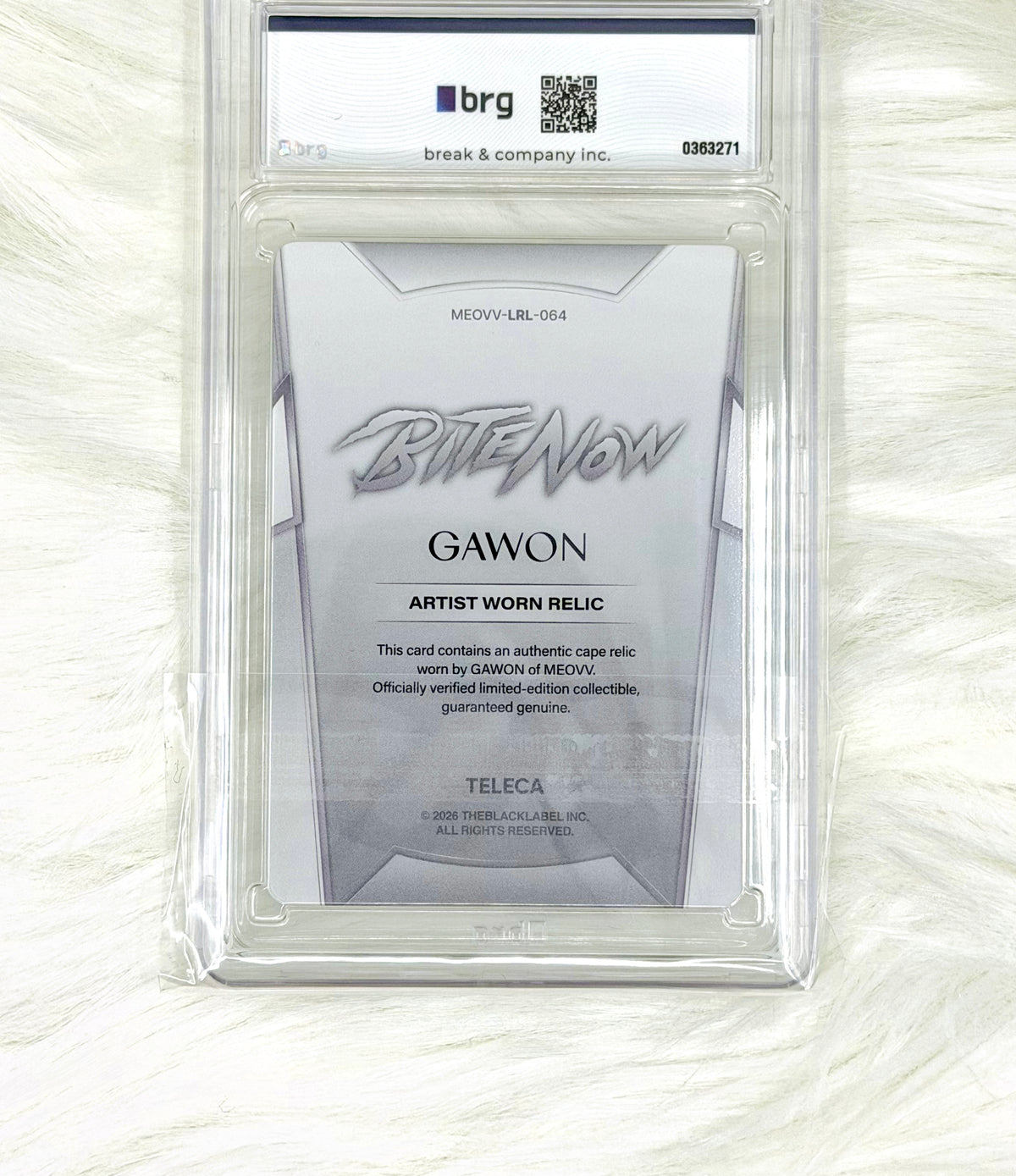 MEOVV Gawon 2026 TELECA Limited Relic 35/50 | BRG AUTH