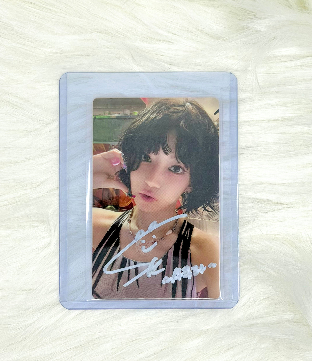 LE SSERAFIM Sakura SPAGHETTI Photocard | Signed