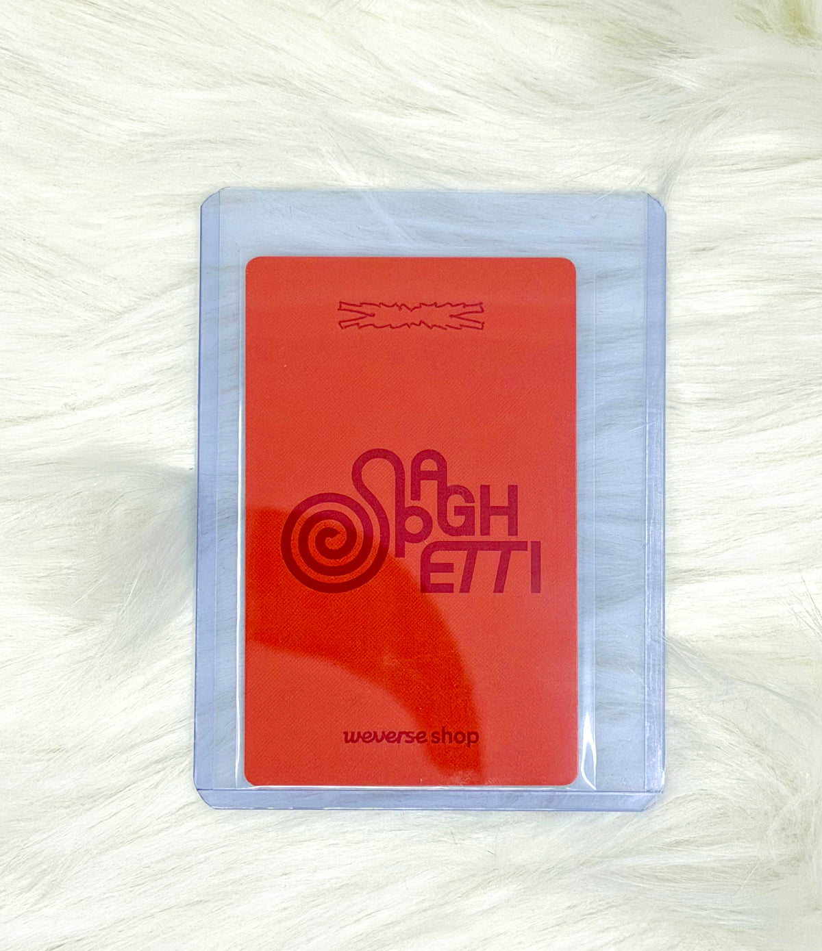 LE SSERAFIM Sakura SPAGHETTI Photocard | Signed
