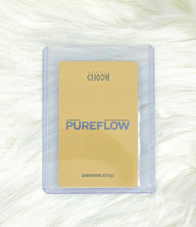 LE SSERAFIM Sakura PUREFLOW Studio Choom Photocard, back