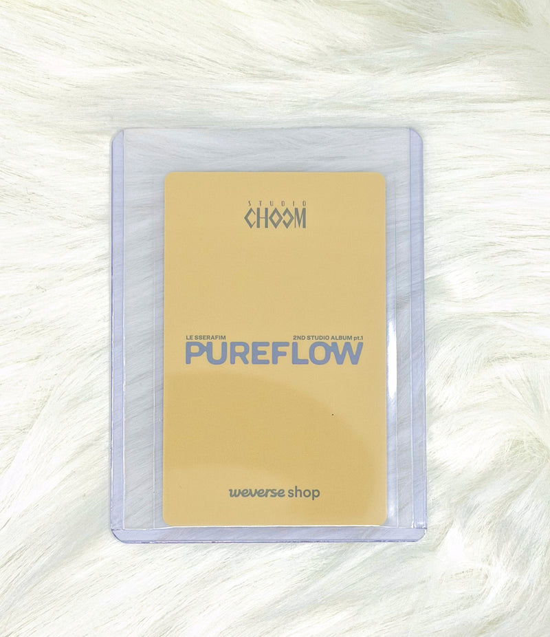 LE SSERAFIM Huh Yunjin PUREFLOW Studio Choom Photocard, back