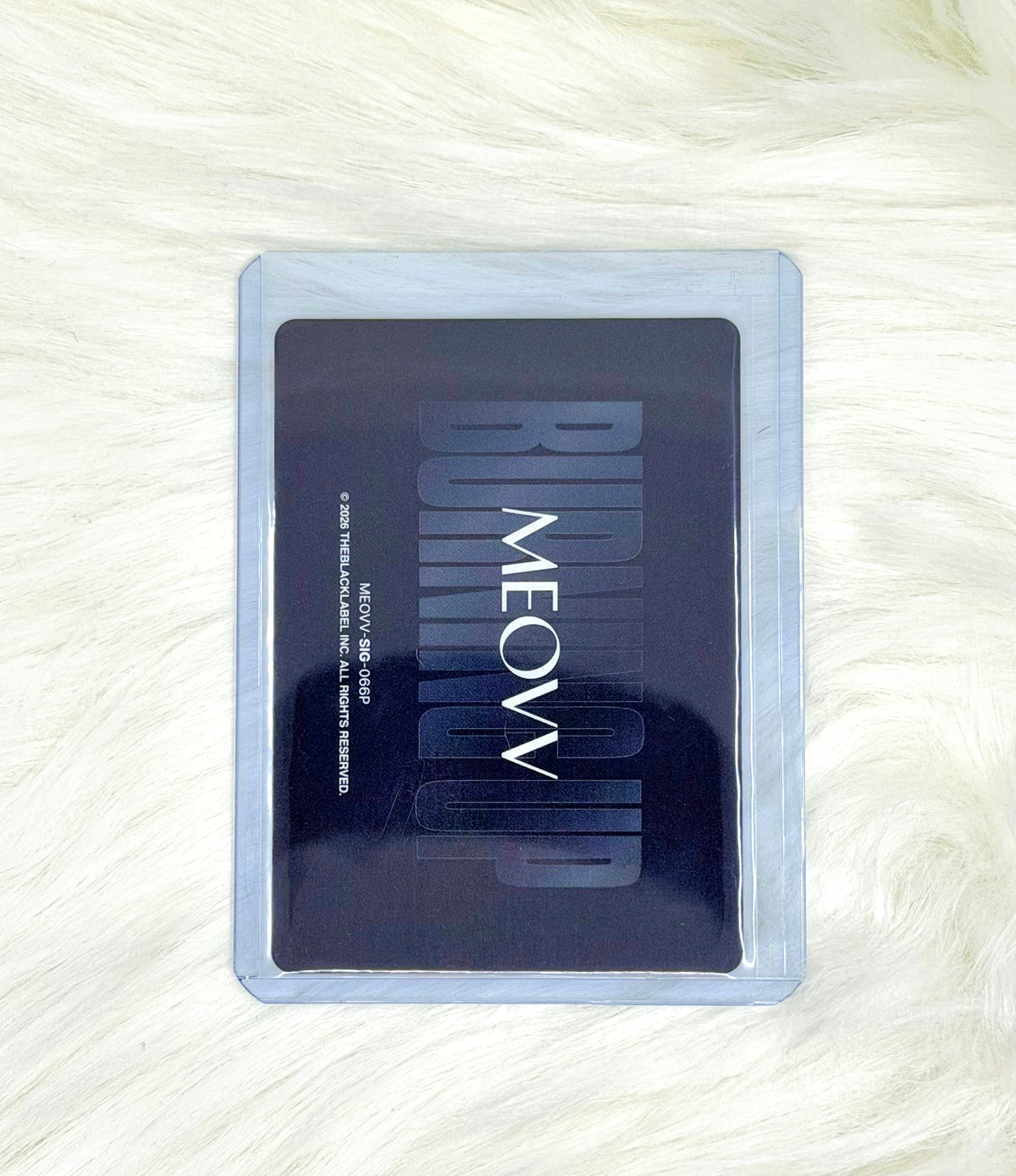MEOVV Narin BURNING UP 1st TELECA Photocard | Signed