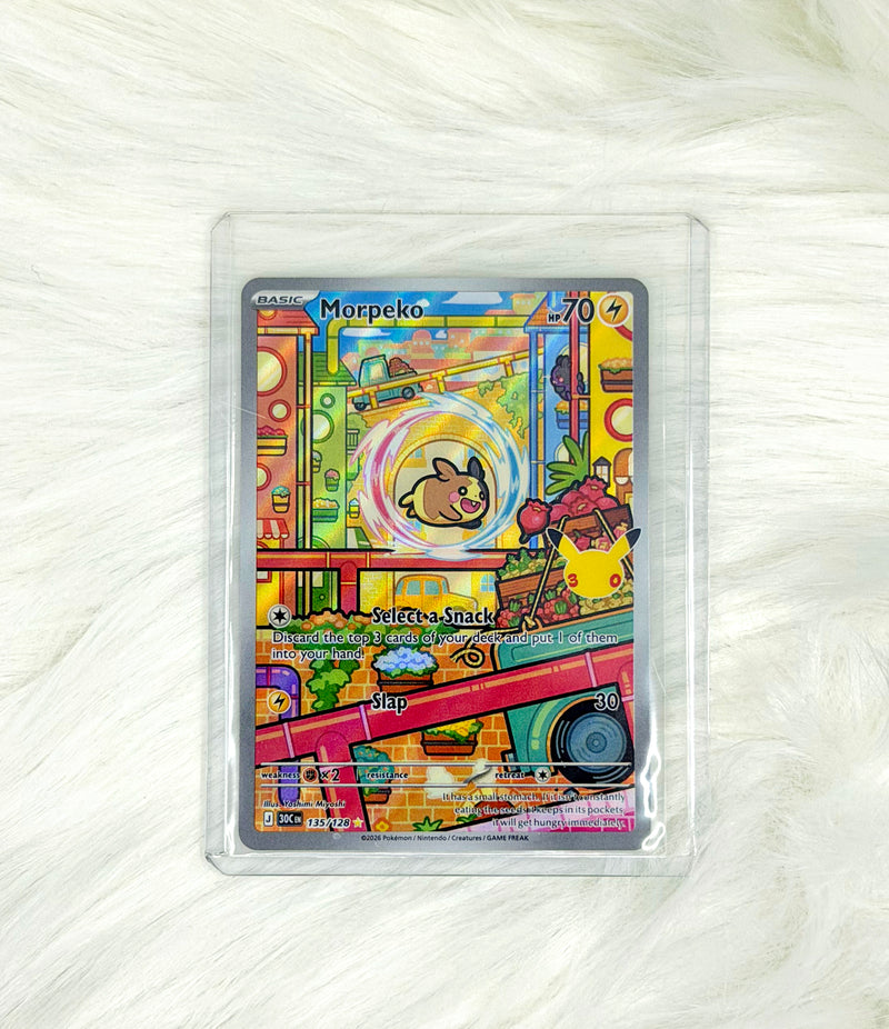 Pokémon TCG Morpeko 135/128 | 30th Celebration | Illustration Rare | English | Near Mint