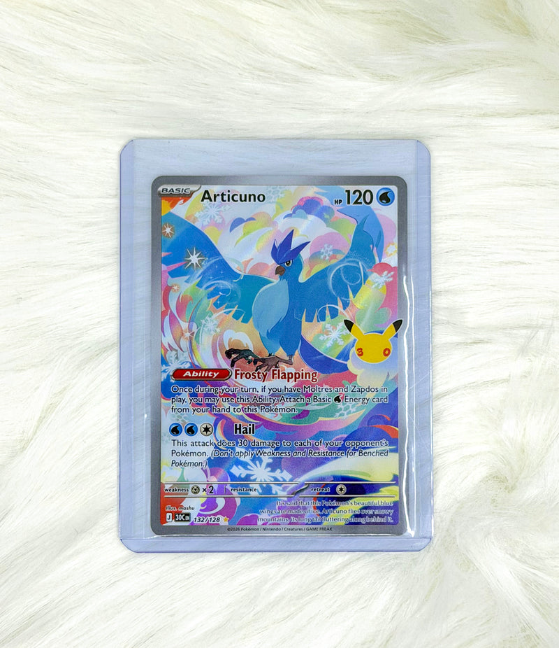 Pokémon TCG Articuno 132/128 | 30th Celebration | Illustration Rare | English | Near Mint