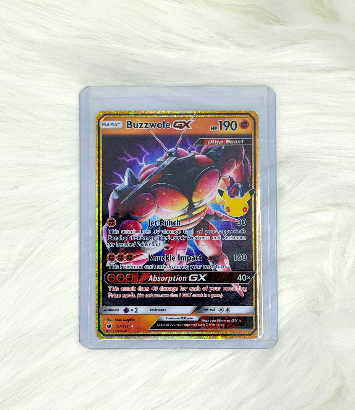 Pokémon TCG Buzzwole GX 57/111 | 30th Celebration Classic Collection | Ultra Rare | English | Near Mint