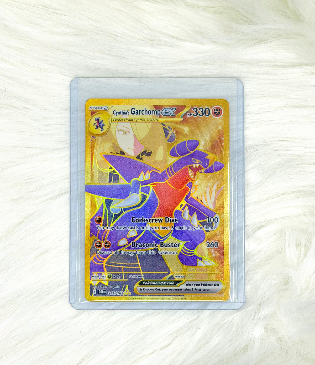 Pokémon TCG Cynthia's Garchomp ex 241/182 | Destined Rivals | Hyper Rare | English | Near Mint