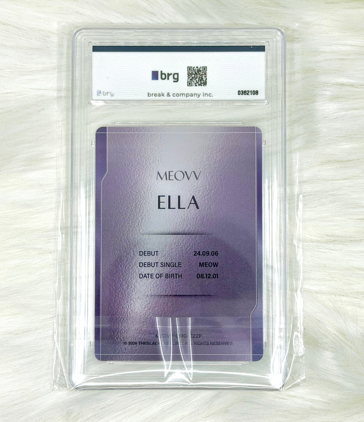 MEOVV Ella 2026 TELECA Limited Signature Purple 42/50 | BRG AUTH