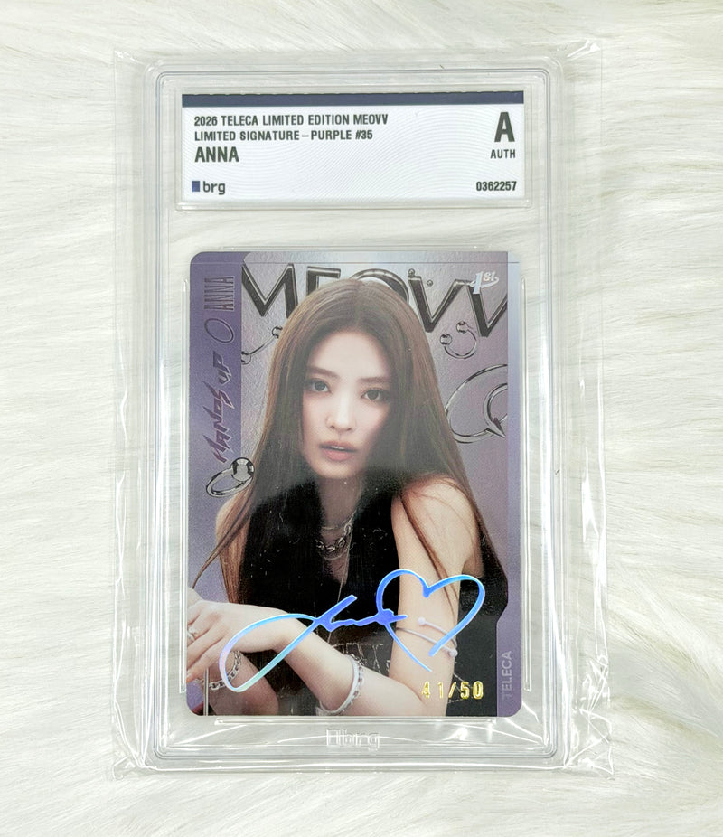 MEOVV Anna 2026 TELECA Limited Signature Purple 41/50 | BRG AUTH