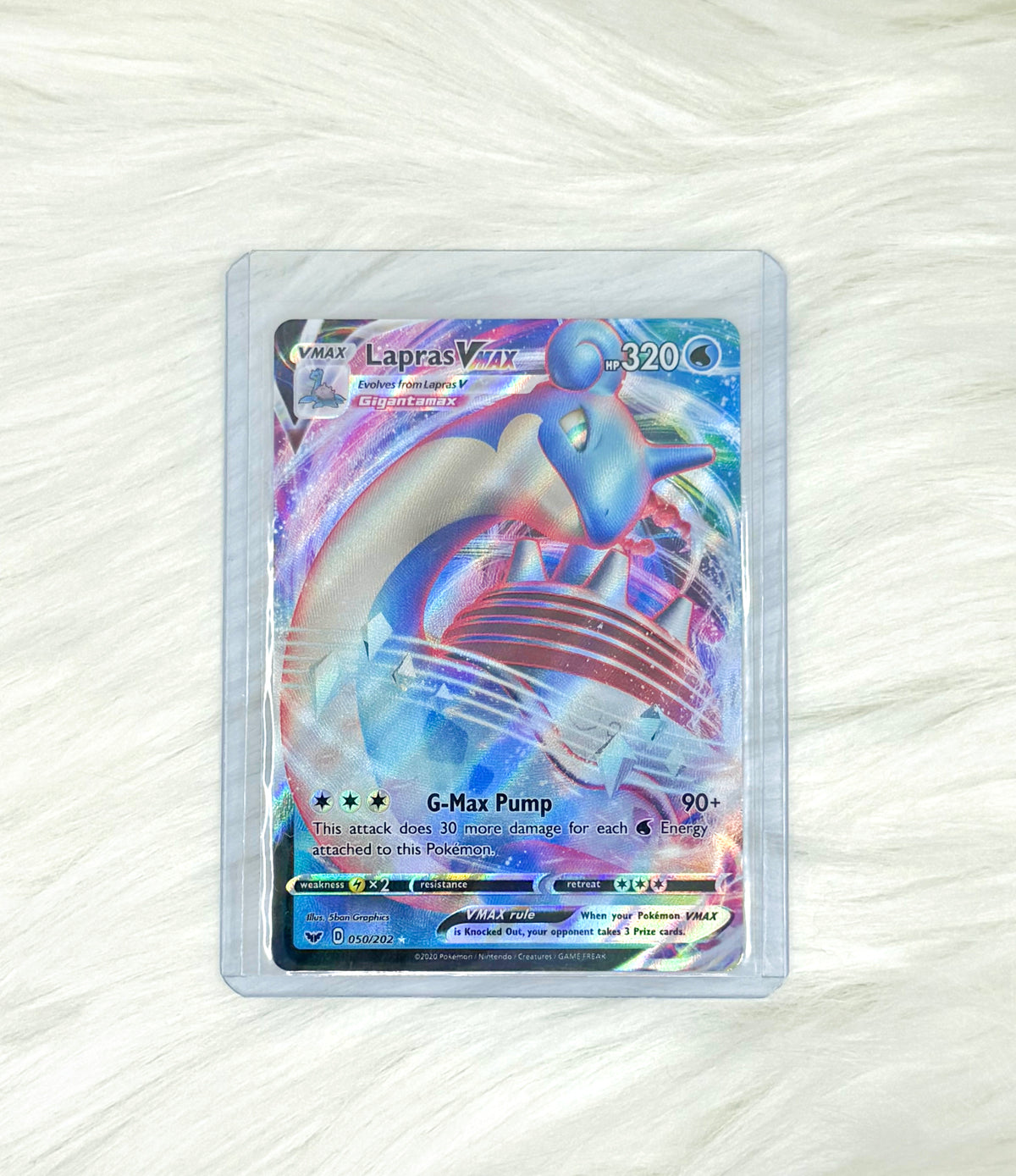 Pokémon TCG Lapras VMAX 050/202 | Sword & Shield | Ultra Rare | English | Near Mint