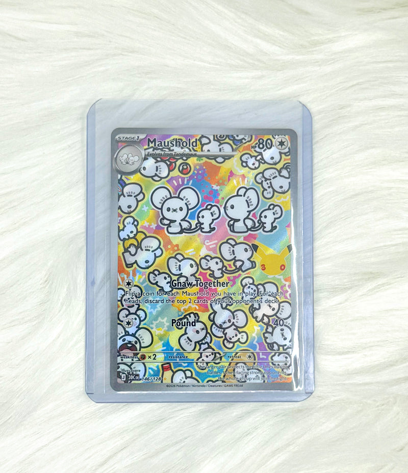 Pokémon TCG Maushold 146/128 | 30th Celebration | Illustration Rare | English | Near Mint