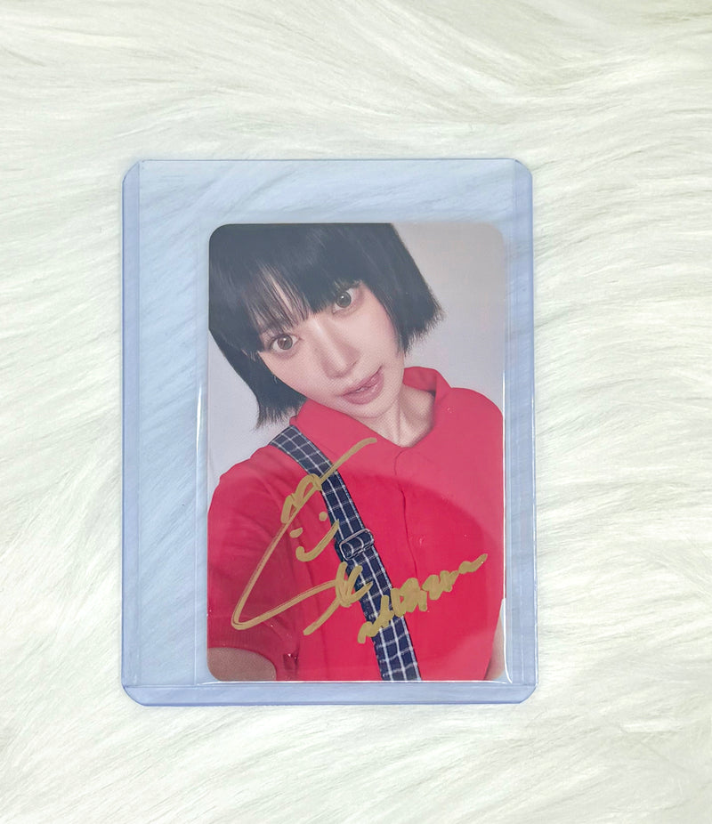 LE SSERAFIM Sakura SPAGHETTI Paprika Powder Photocard | Signed