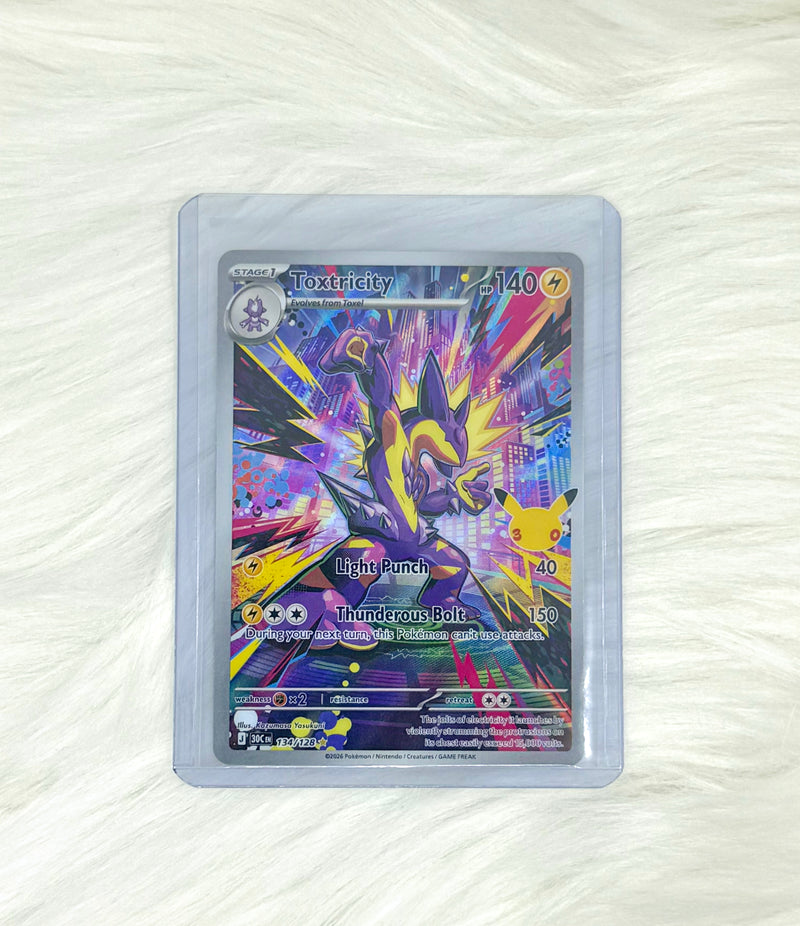 Pokémon TCG Toxtricity 134/128 | 30th Celebration | Illustration Rare | English | Near Mint