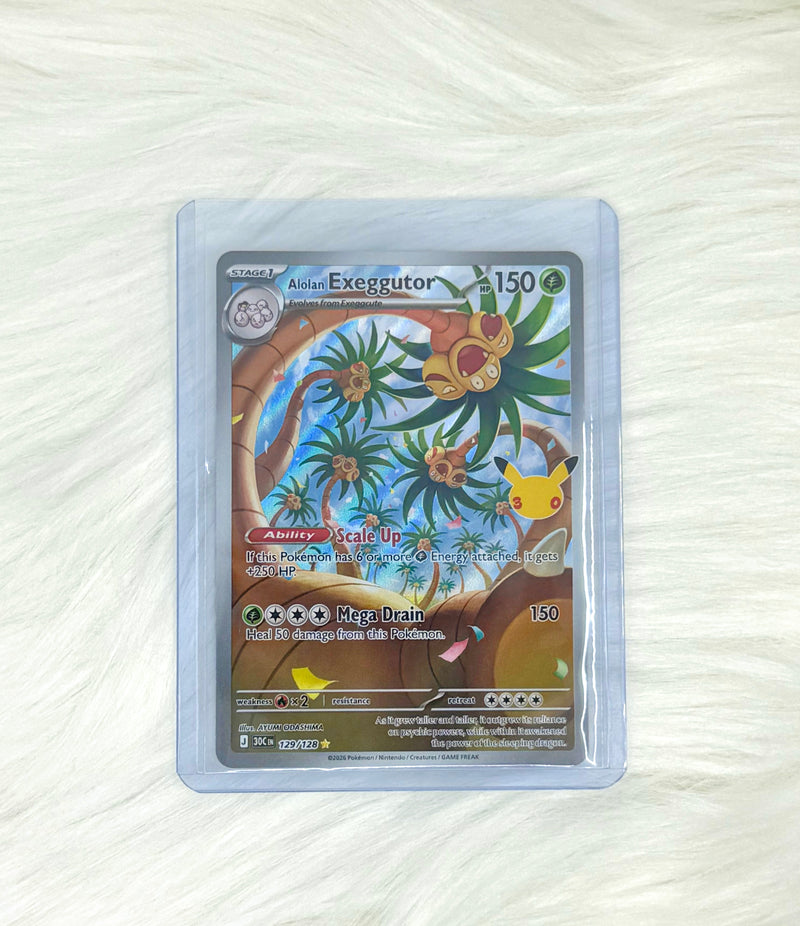 Pokémon TCG Alolan Exeggutor 129/128 | 30th Celebration | Illustration Rare | English | Near Mint