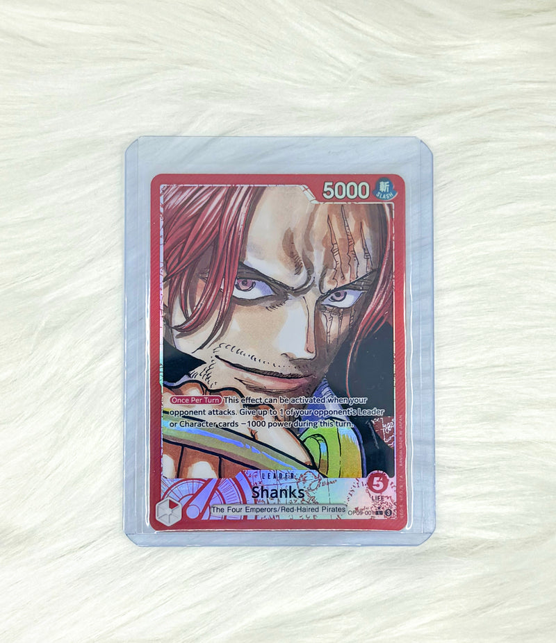 One Piece TCG Shanks OP09-001 | Emperors in the New World | Leader (Parallel) | English | Near Mint