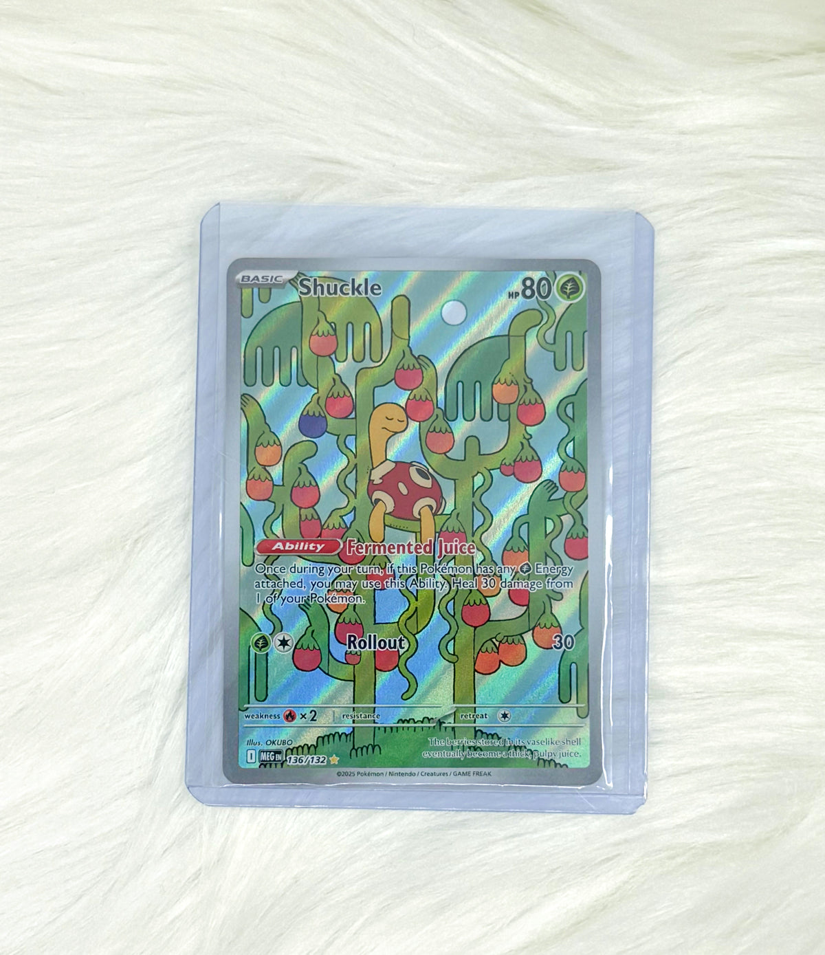 Pokémon TCG Shuckle 136/132 | Mega Evolution | Illustration Rare | English | Near Mint