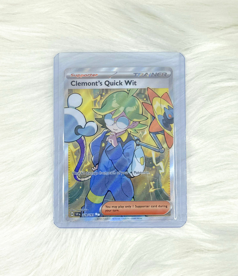 Pokémon TCG Clemont's Quick Wit 229/191 | Surging Sparks | Ultra Rare | English | Near Mint