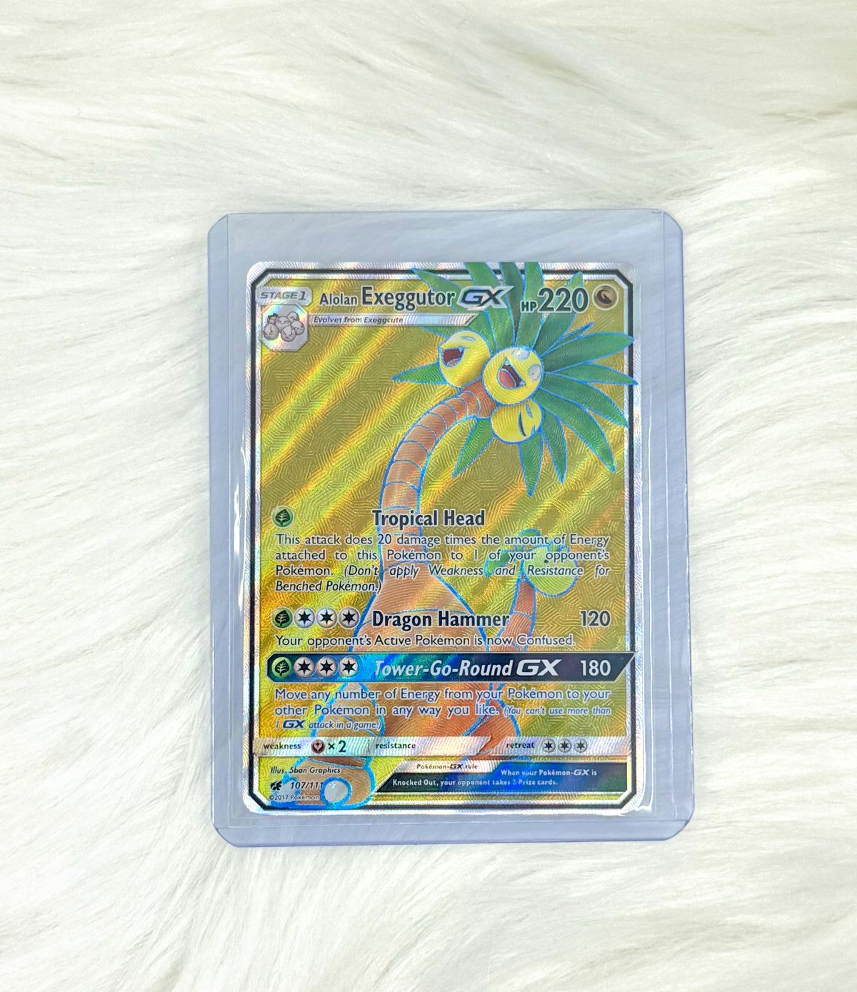 Pokémon TCG Alolan Exeggutor GX 107/111 | Crimson Invasion | Ultra Rare | English | Near Mint