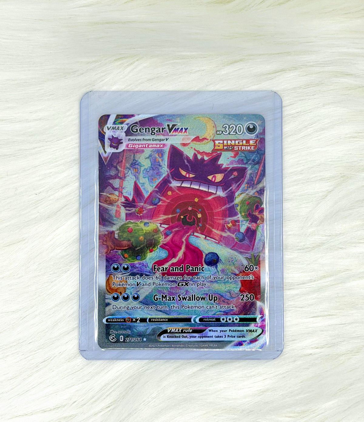 Pokémon TCG Gengar VMAX 271/264 | Fusion Strike | Alternate Art Secret Rare | English | Near Mint