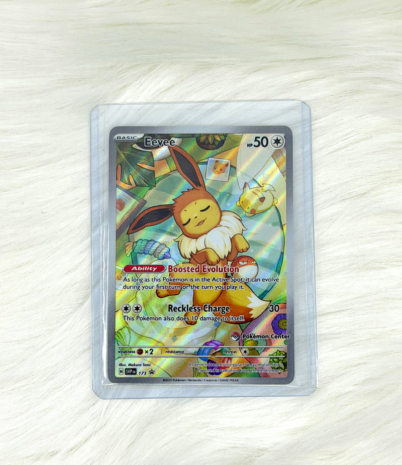 Pokémon TCG Eevee 173 | Scarlet & Violet Black Star Promos | Pokémon Center Stamped Promo | English | Near Mint