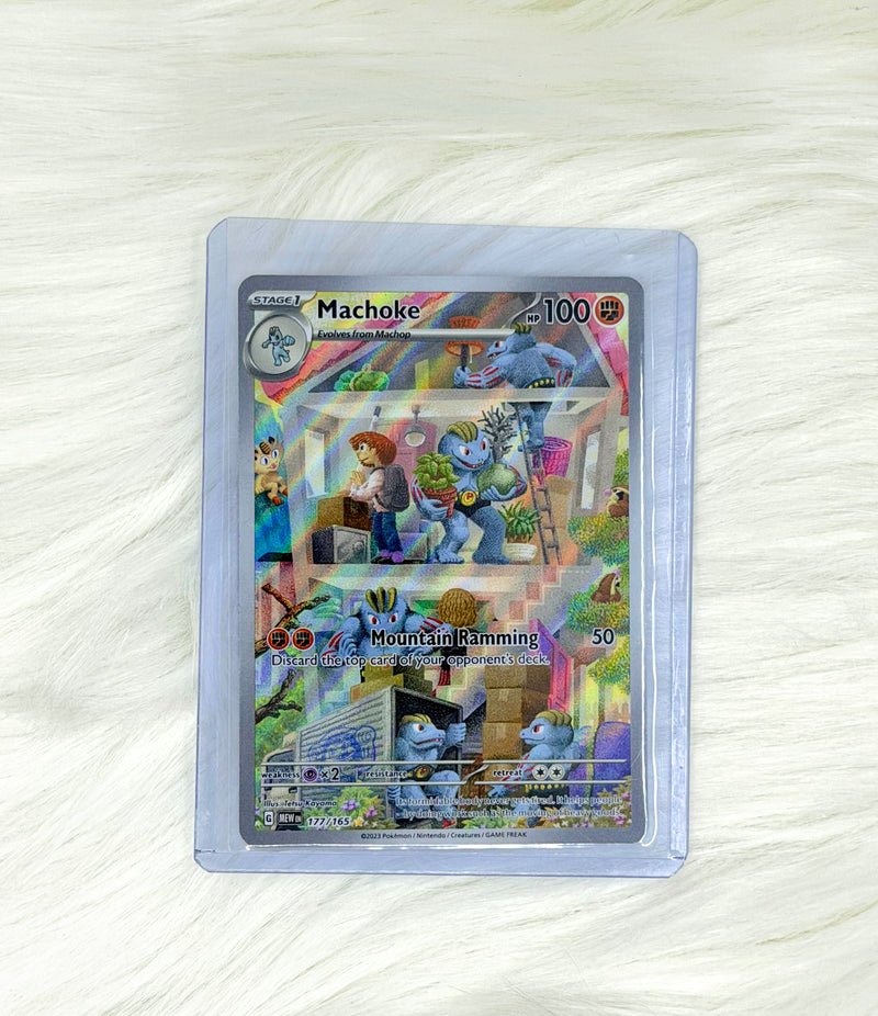 Pokémon TCG Machoke 177/165 | Scarlet & Violet 151 | Illustration Rare | English | Near Mint