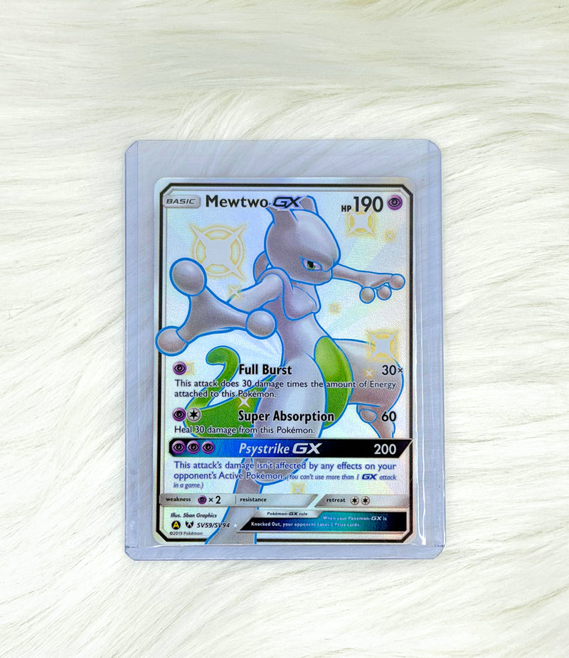 Pokémon TCG Mewtwo GX SV59/SV94 | Hidden Fates Shiny Vault | Shiny Holo Rare | English | Near Mint