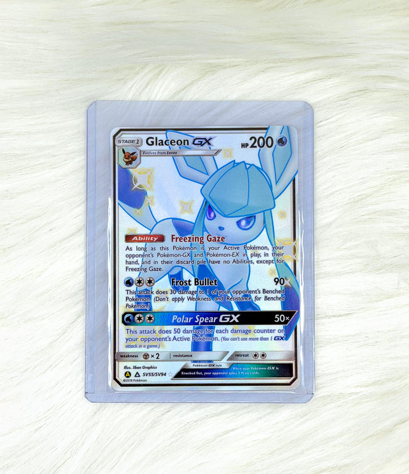 Pokémon TCG Glaceon GX SV55/SV94 | Hidden Fates Shiny Vault | Shiny Holo Rare | English | Near Mint