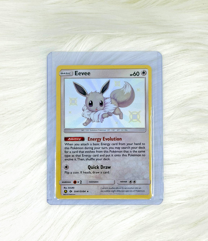 Pokémon TCG Eevee SV41/SV94 | Hidden Fates Shiny Vault | Shiny Holo Rare | English | Near Mint