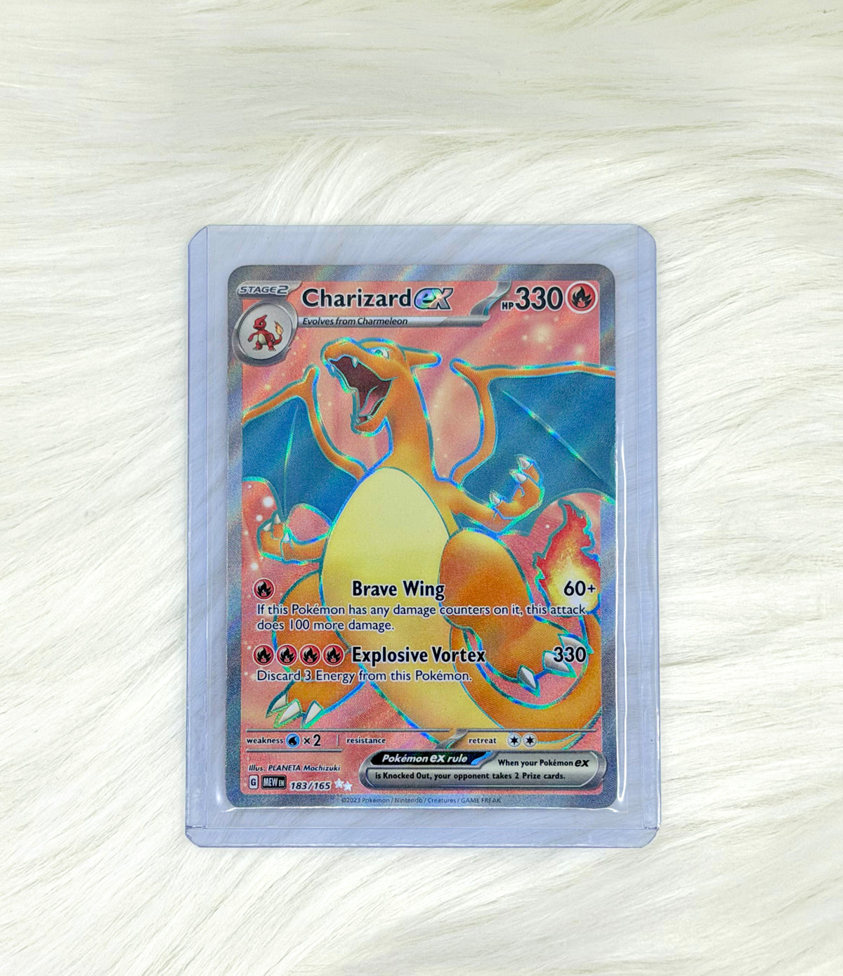 Pokémon TCG Charizard ex 183/165 | Scarlet & Violet 151 | Full Art Ultra Rare | English | Near Mint
