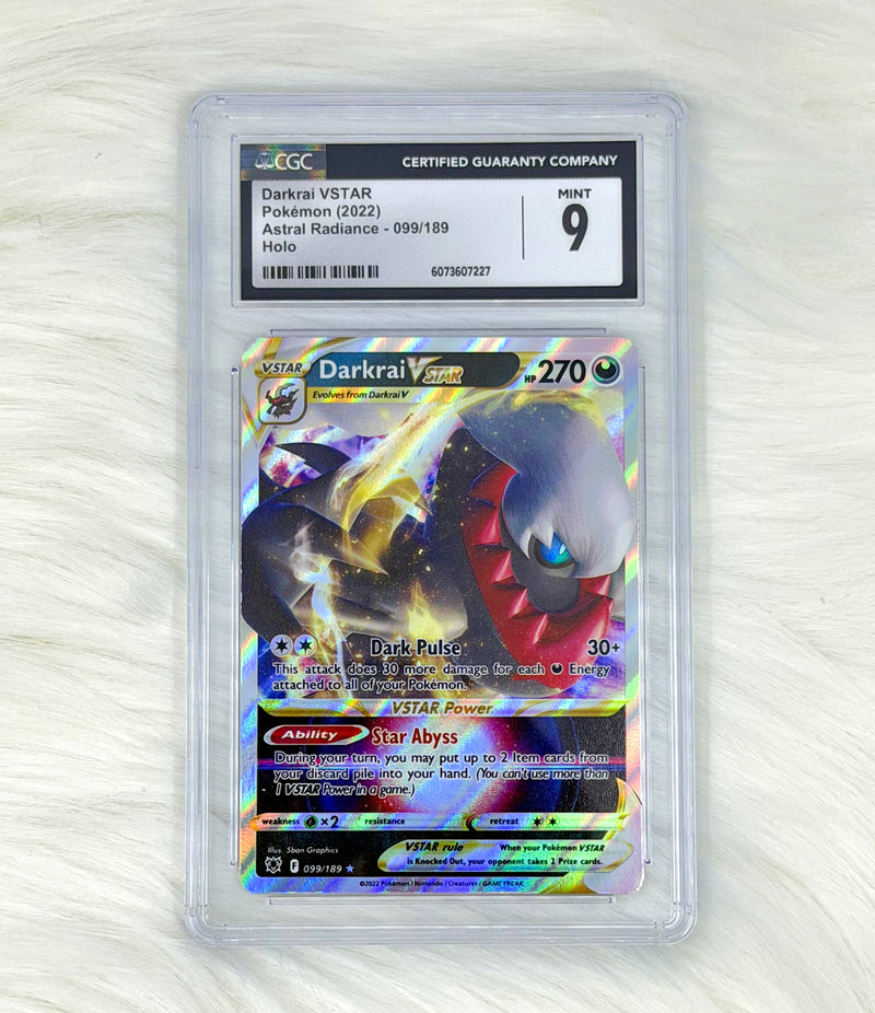 Pokémon TCG Darkrai VSTAR 099/189 | Astral Radiance | Ultra Rare | CGC Mint 9