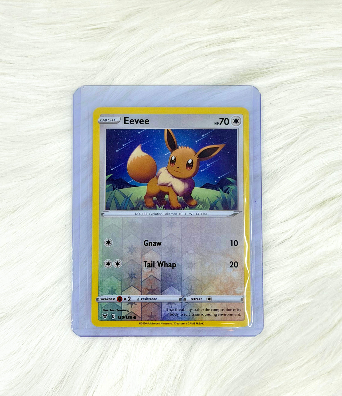 Eevee 130/185 | Vivid Voltage | Common Reverse Holo | Pokémon TCG | English | Near Mint