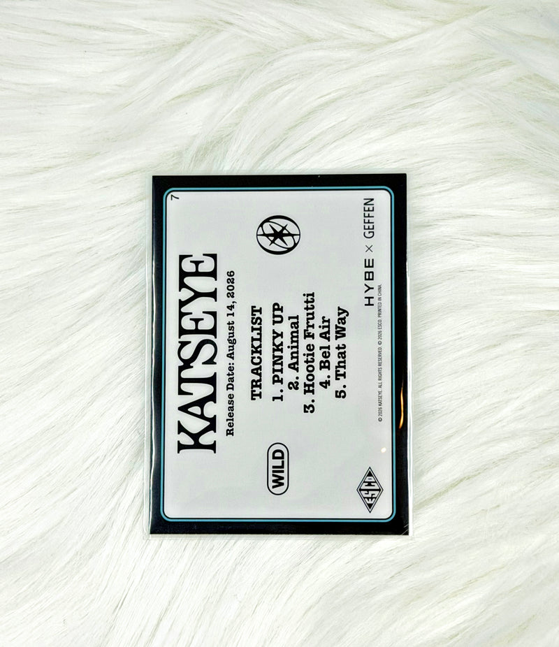 KATSEYE Group 2026 ESCO WILD Trading Card #7 | Base, back