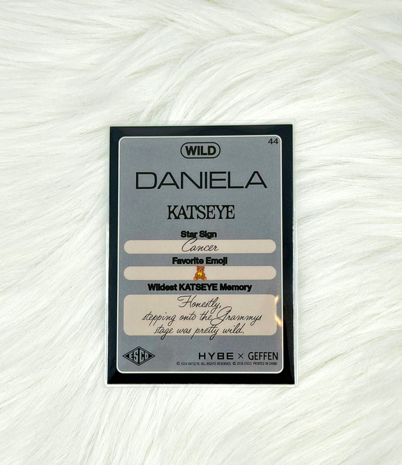 KATSEYE Daniela 2026 ESCO WILD Trading Card #44 | Base, back