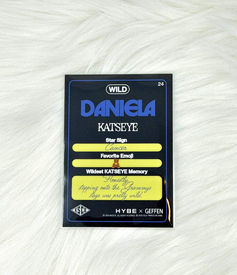 KATSEYE Daniela 2026 ESCO WILD Trading Card #24 | Base, back